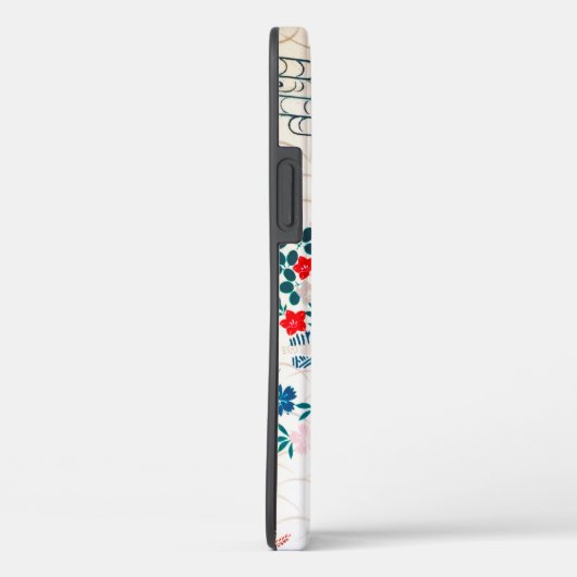 Bloemen, Japans ontwerp Case-Mate iPhone Case (Achterkant / Rechts)