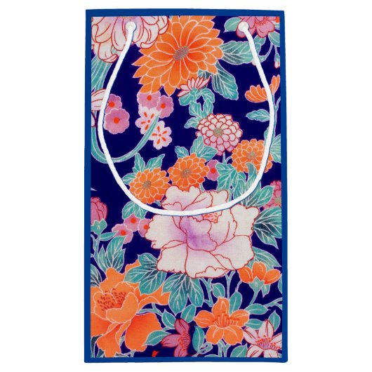 Bloemen, Japans ontwerp Klein Cadeauzakje (Achterkant)