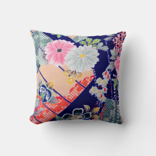 Bloemen, Japans ontwerp Kussen