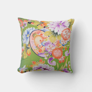 Bloemen, Japans ontwerp Kussen