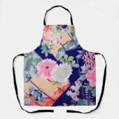 Bloemen, Japans ontwerp Schort (Voorkant)
