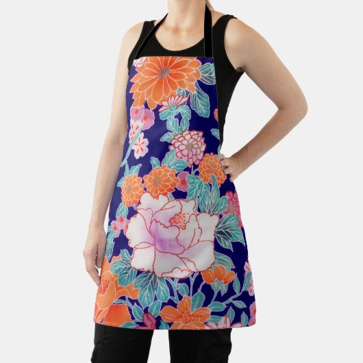 Bloemen, Japans ontwerp Schort (Insitu)