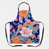 Bloemen, Japans ontwerp Schort (Voorkant)