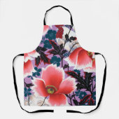 Bloemen, Japans ontwerp Schort (Voorkant)