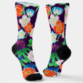 Bloemen, Japans ontwerp Sokken (Gebogen)