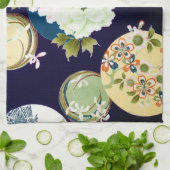 Bloemen, Japans ontwerp Theedoek (Gevouwen)
