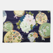Bloemen, Japans ontwerp Theedoek (Horizontaal)