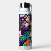 Bloemen, Japans ontwerp Waterfles (Achterkant)