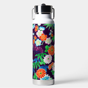 Bloemen, Japans ontwerp Waterfles