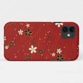 Bloemen, Japans papier, bloemenachtergrond afbeeld Case-Mate iPhone Case (Achterkant (horizontaal))