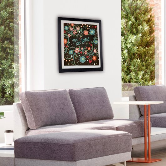  Bloemen Je bent Geliefd Inspirivity Poster