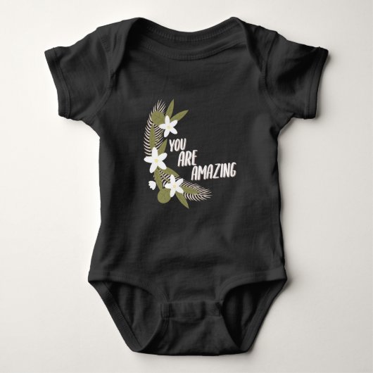 Bloemen Je bent geweldig Romper (Voorkant)