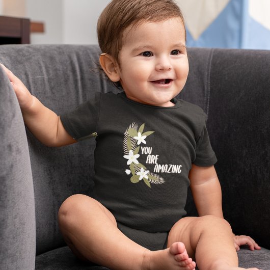 Bloemen Je bent geweldig Romper