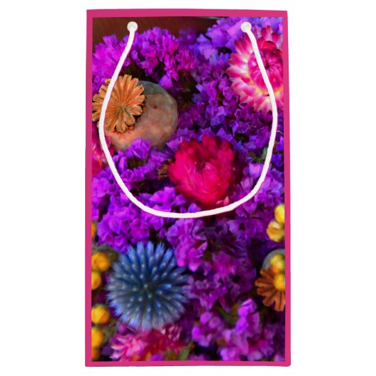 Bloemen juweel gekleurd klein cadeauzakje (Achterkant)