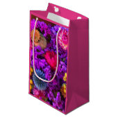 Bloemen juweel gekleurd klein cadeauzakje (Voorkant Gekanteld)