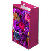 Bloemen juweel gekleurd klein cadeauzakje (Achterkant Gekanteld)