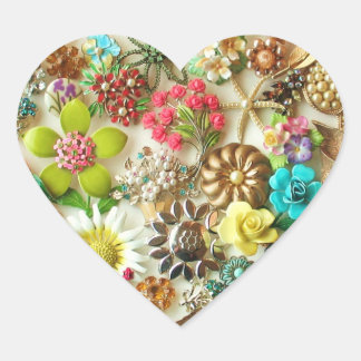Bloemen  Juwelen Sticker
