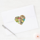 Bloemen  Juwelen Sticker (Envelop)