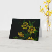 bloemen kaart (Gele Bloem)