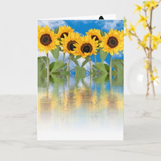 Bloemen Kaart (Gele Bloem)