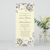  bloemen kaart (Staand voorkant)