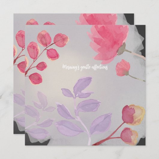 Bloemen Kaart (Voorkant / Achterkant)