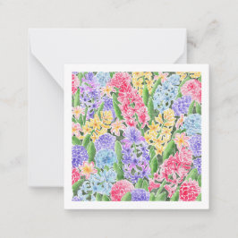 Bloemen Kaart (Briefkaart stijl) Notitiekaartje