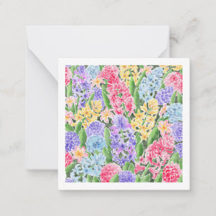 Bloemen Kaart (Briefkaart stijl) Notitiekaartje