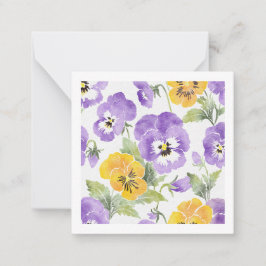 Bloemen Kaart (Briefkaart stijl) Notitiekaartje