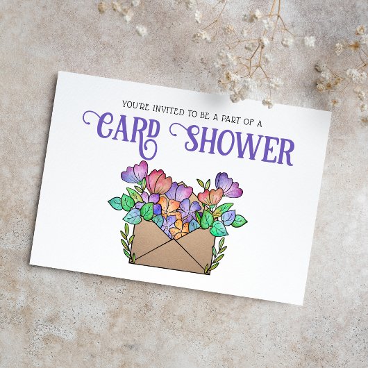  Bloemen Kaart Douche per Mail Invitation