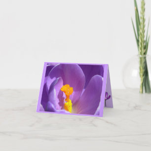 Bloemen Kaarten Crocus Flowers Aangepast Wenskaart