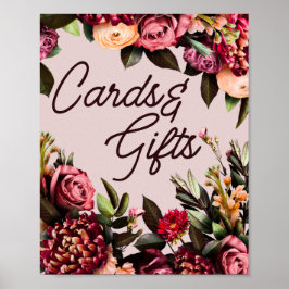 Bloemen Kaarten en geschenken Trouwteken Poster