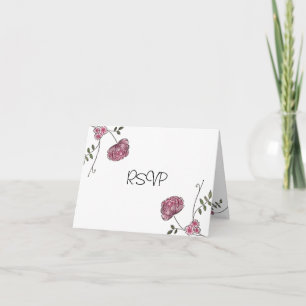 Bloemen kaarten RSVP