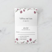 Bloemen kaarten RSVP (Binnen)