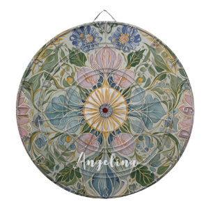 Bloemen Kaleidoscoop gepersonaliseerd Dartbord