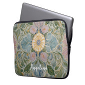 Bloemen Kaleidoscoop gepersonaliseerd Laptop Sleeve (Voorkant Links)