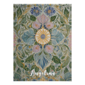 Bloemen Kaleidoscoop gepersonaliseerd Perfect Poster (Voorkant)