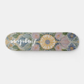 Bloemen Kaleidoscoop gepersonaliseerd Persoonlijk Skateboard (Horizontaal)