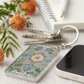 Bloemen Kaleidoscoop gepersonaliseerd Sleutelhanger (Voorkant Rechts)