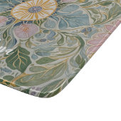 Bloemen Kaleidoscoop gepersonaliseerd Snijplank (Hoek)