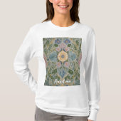Bloemen Kaleidoscoop gepersonaliseerd T-shirt (Voorkant)