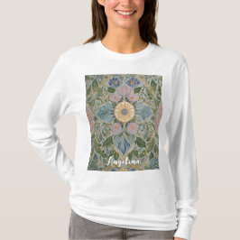 Bloemen Kaleidoscoop gepersonaliseerd T-shirt