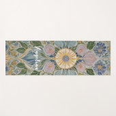 Bloemen Kaleidoscoop gepersonaliseerd Yogamat (Voorkant (horizontaal))