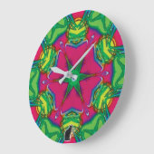 Bloemen Kaleidoscoop Grote Klok (Hoek)