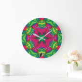 Bloemen Kaleidoscoop Grote Klok (Huis)