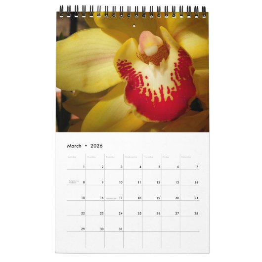 Bloemen Kalender (Mar 2026)