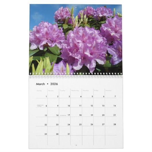 Bloemen Kalender (Mar 2026)