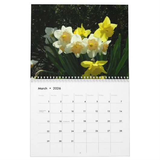 Bloemen Kalender (Mar 2026)