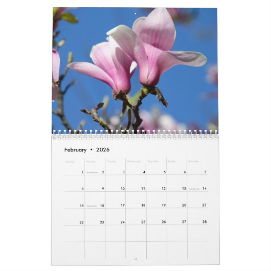 Bloemen Kalender (Feb 2026)