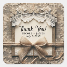  Bloemen Kant Burlap Rustieke Bruiloft